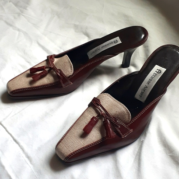 Etienne Aigner PATRICIAN Heels size 6M Leather - Picture 1 of 6